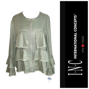 Distressed Olive Jacket